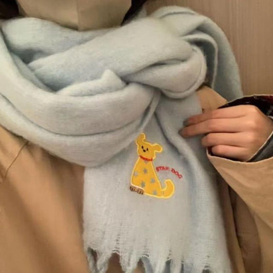 Plaid Applique / Dog Scarf
