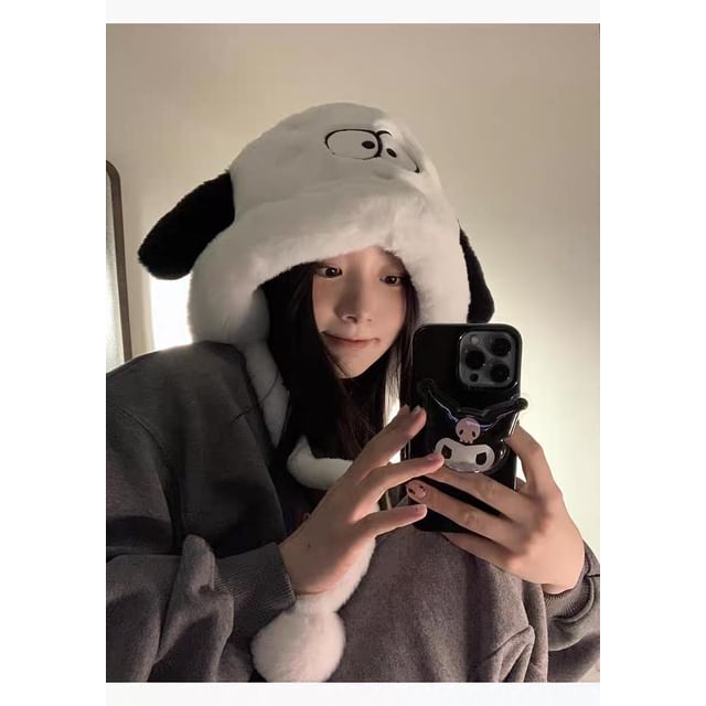 Hat Ear Fluffy Bear / Bow Dog