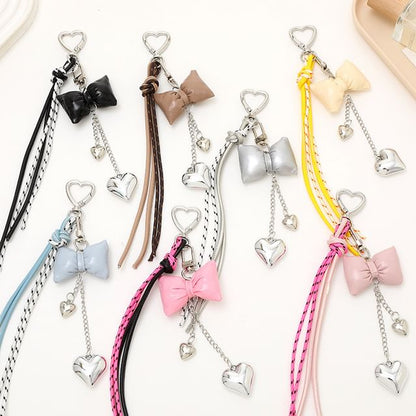 Charm Padded Bow Phone Knotted