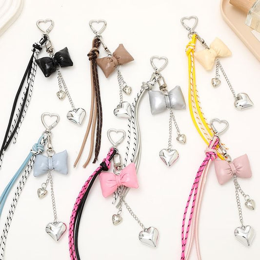 Charm Padded Bow Phone Knotted