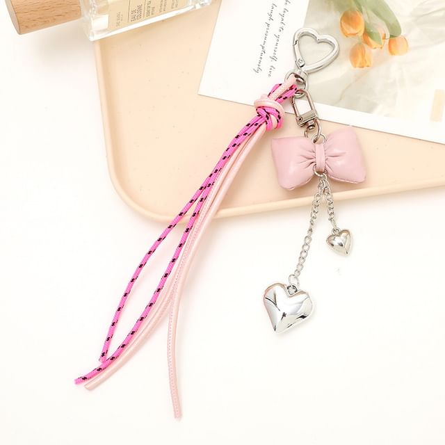 Charm Padded Bow Phone Knotted