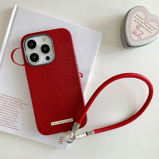 Phone Faux Case Leather Plain