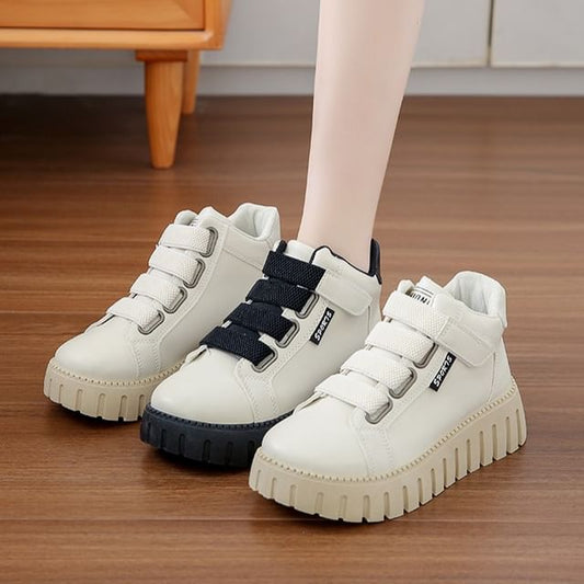 Top Platform Sneakers High Panel