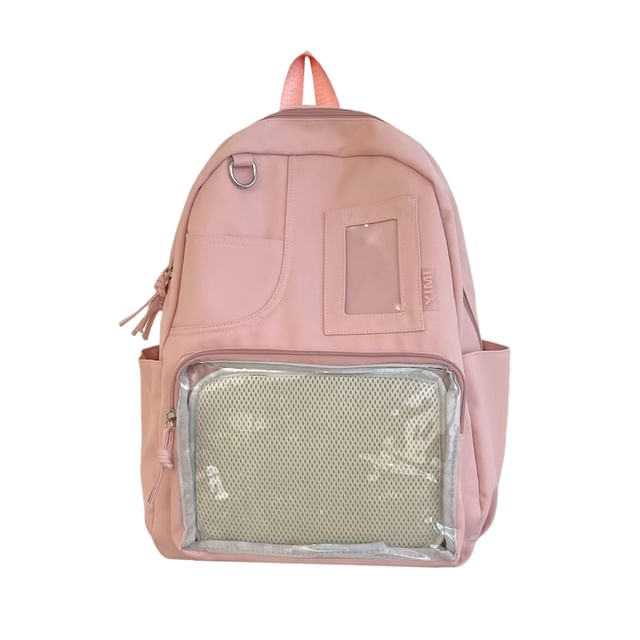 PVC Panel Nylon Laptop Backpack / Bag Charm / Badge / Set
