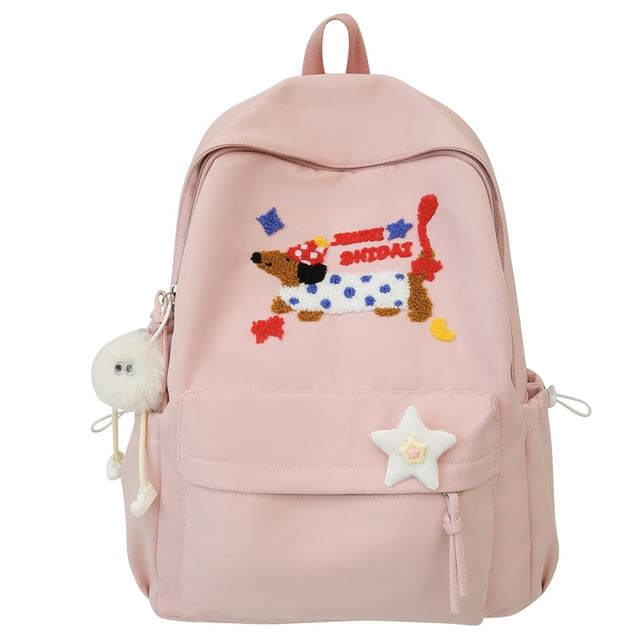 Wholesale SampleDog Embroidered Nylon Laptop Backpack / Bag Charm / Badge / Set