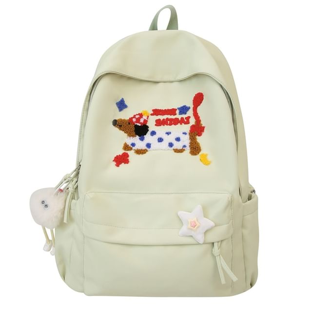 Wholesale SampleDog Embroidered Nylon Laptop Backpack / Bag Charm / Badge / Set