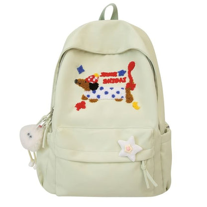 Wholesale SampleDog Embroidered Nylon Laptop Backpack / Bag Charm / Badge / Set