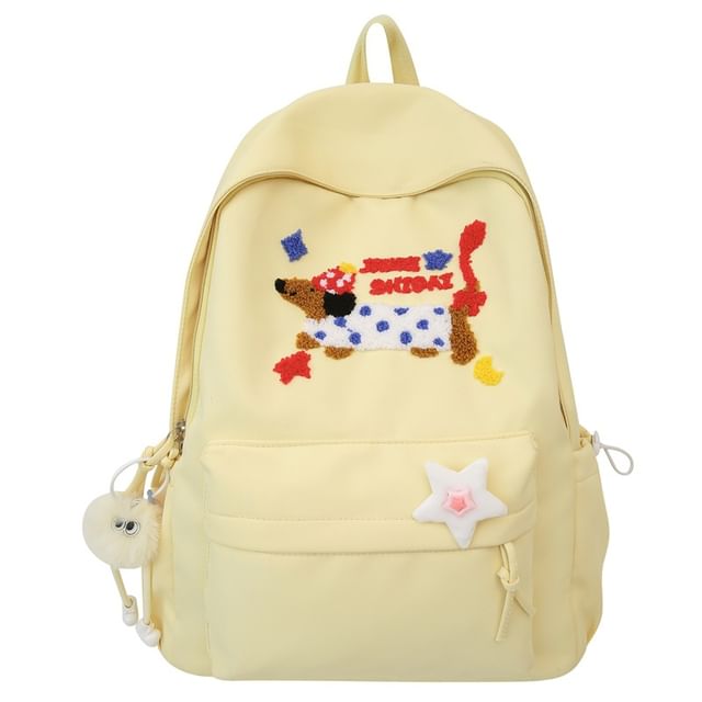 Wholesale SampleDog Embroidered Nylon Laptop Backpack / Bag Charm / Badge / Set