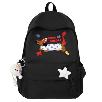 Wholesale SampleDog Embroidered Nylon Laptop Backpack / Bag Charm / Badge / Set