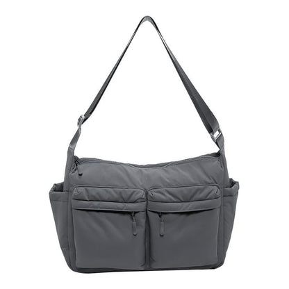 Nylon Plain Bag Messenger