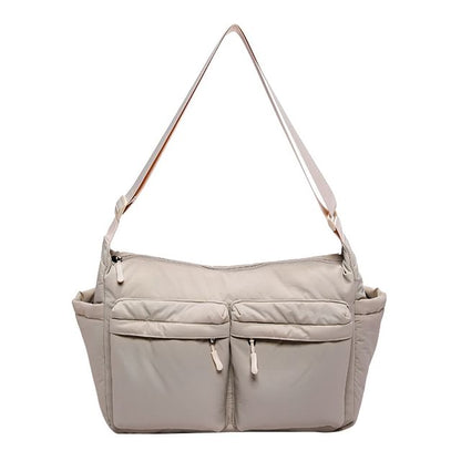 Nylon Plain Bag Messenger