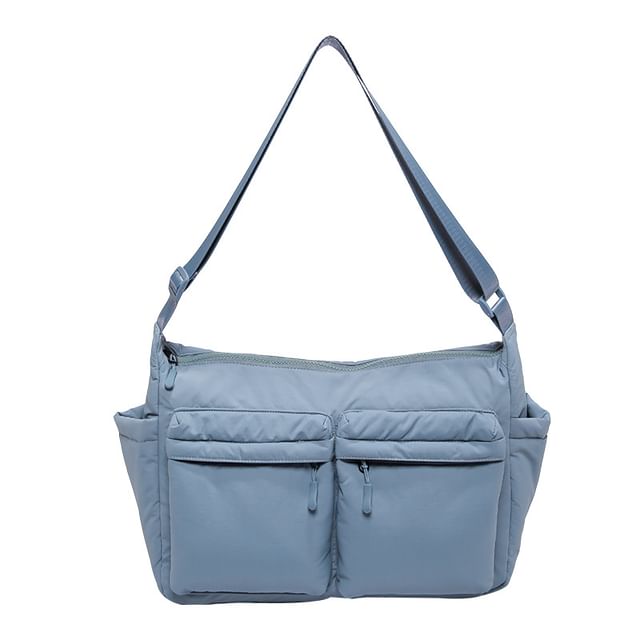 Nylon Plain Bag Messenger