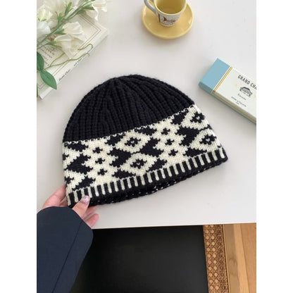 Patterned Knit Beanie