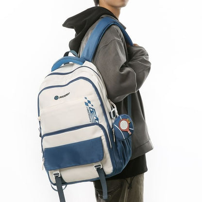Wholesale Sample Set: Lettering Buckled Nylon Backpack + Coin Purse