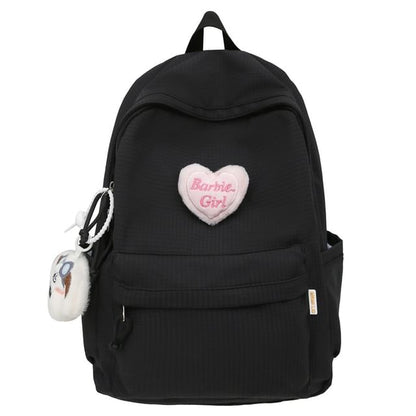 Sample Plaid Nylon Backpack / Brooch / Set