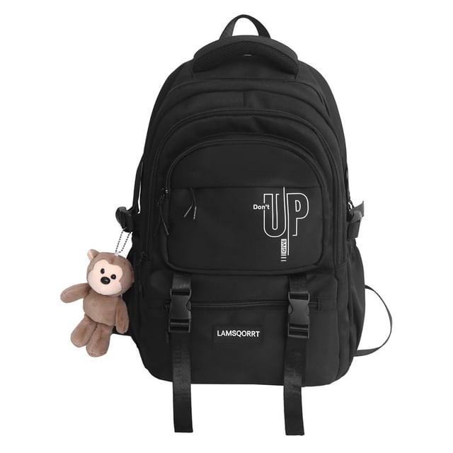 Sample Lettering Buckled Nylon Backpack / Bag Charm / Set