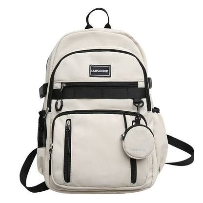 Wholesale Sample Set: Lettering Applique Nylon Backpack + Coin Purse