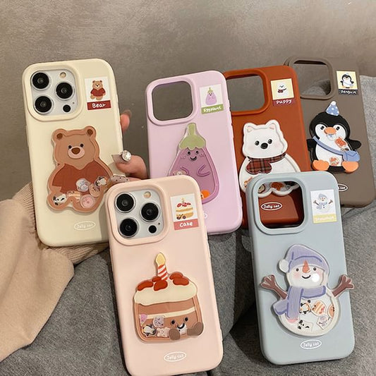 Dog Embroidered Case Phone