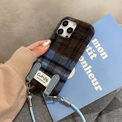 Case Strap Phone Plaid