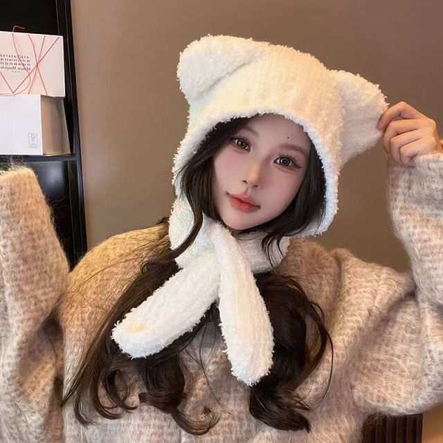 Bear Ear Knit Balaclava