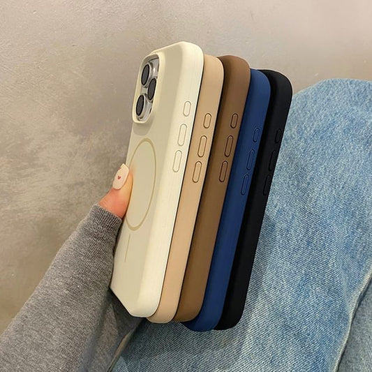 (Compatible Case Magnetic MagSafe) Phone Plain with