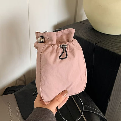 Plain Bucket Bag Drawstring