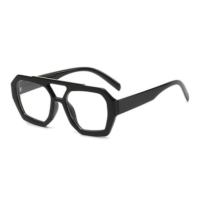 Double Bridge Geometric Sunglasses