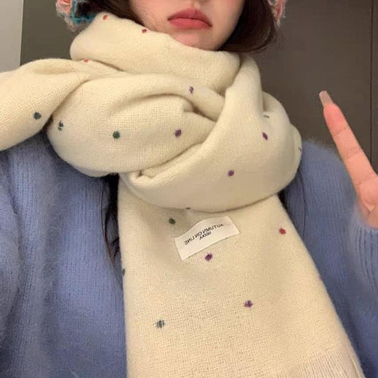 Dotted Scarf Applique
