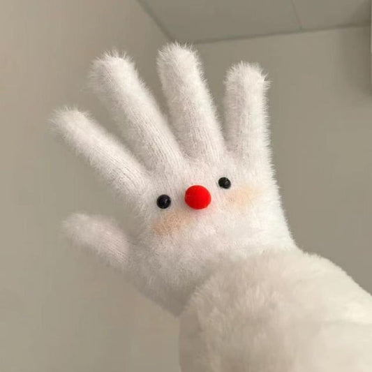 Fluffy Cartoon Gloves
