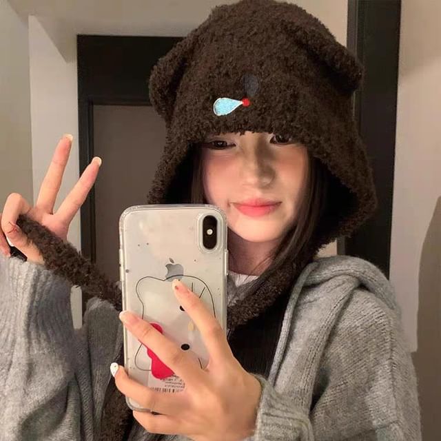 Koala Hat Bonnet Knit