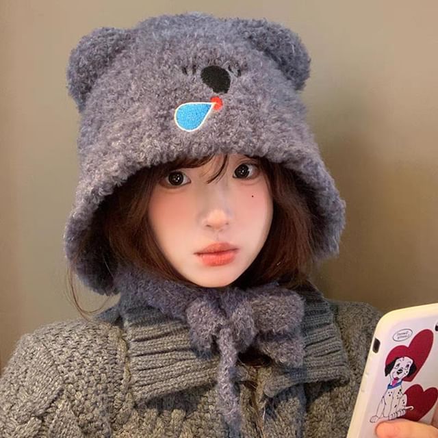 Koala Hat Bonnet Knit