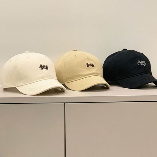 Cap Letter Embroidered