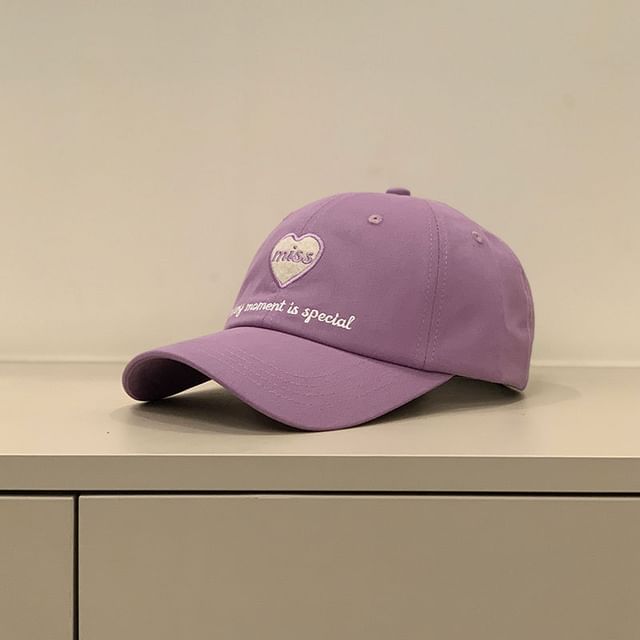 Heart Embroidered Cap