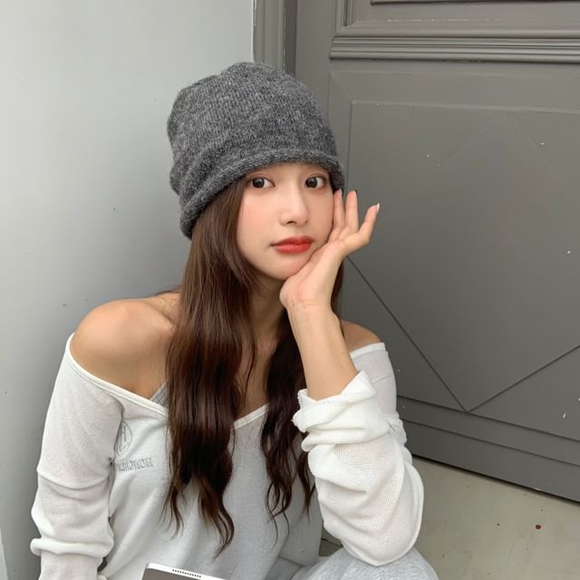 Beanie Plain Knit
