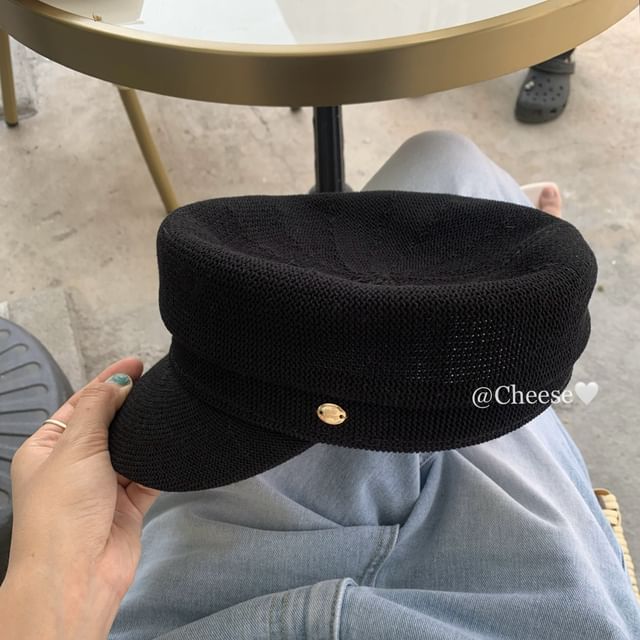 Cap Newsboy Buttoned