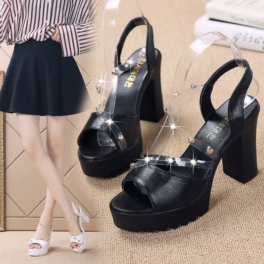Sandals Chunky Heel Platform