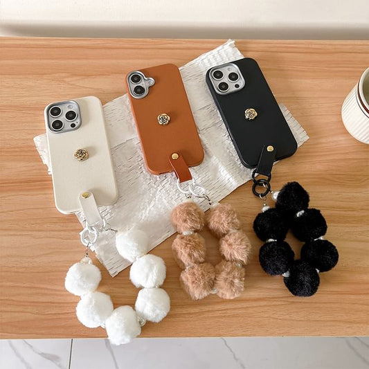 Floral Case Phone with Strap