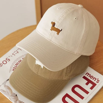 Cap Embroidered Baseball Dog