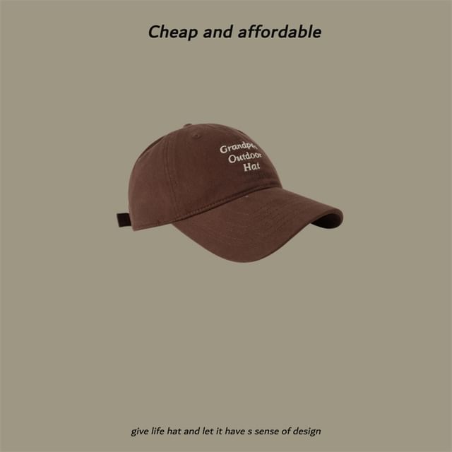 Cap Baseball Embroidered Lettering