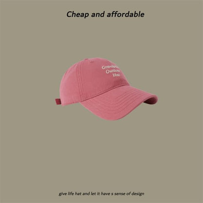 Cap Baseball Embroidered Lettering