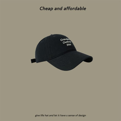 Cap Baseball Embroidered Lettering