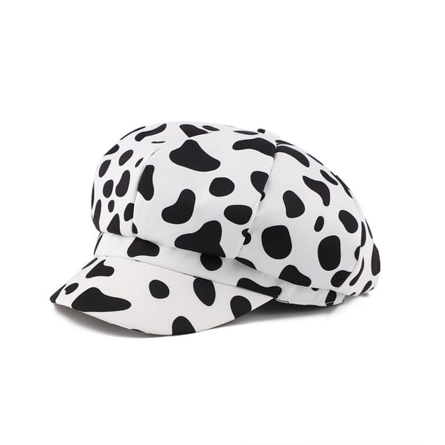 Newsboy Print Animal Cap