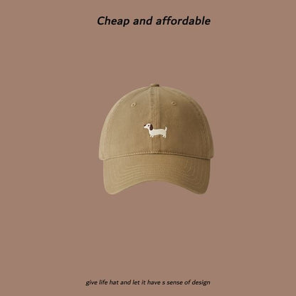 Cap Embroidered Baseball Dog