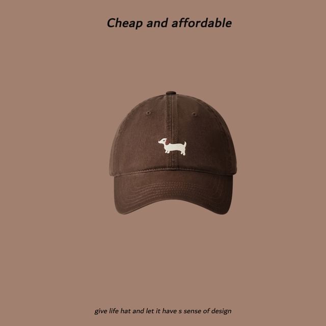 Cap Embroidered Baseball Dog