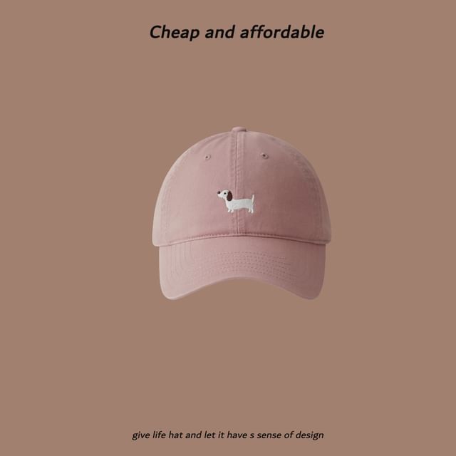 Cap Embroidered Baseball Dog