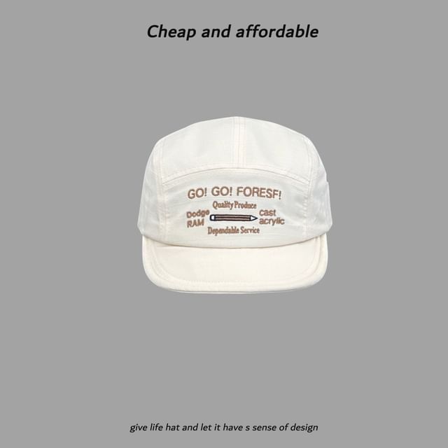 Lettering Cap Baseball Embroidery