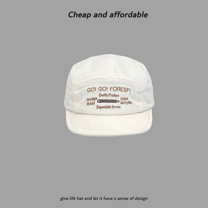 Lettering Cap Baseball Embroidery