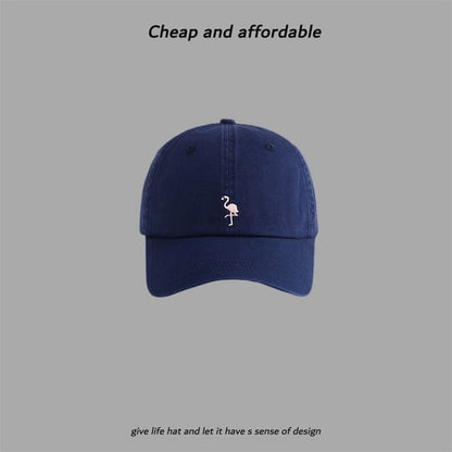 Cap Embroidered Baseball Flamingo