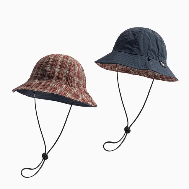 Plaid Boonie Applique Hat
