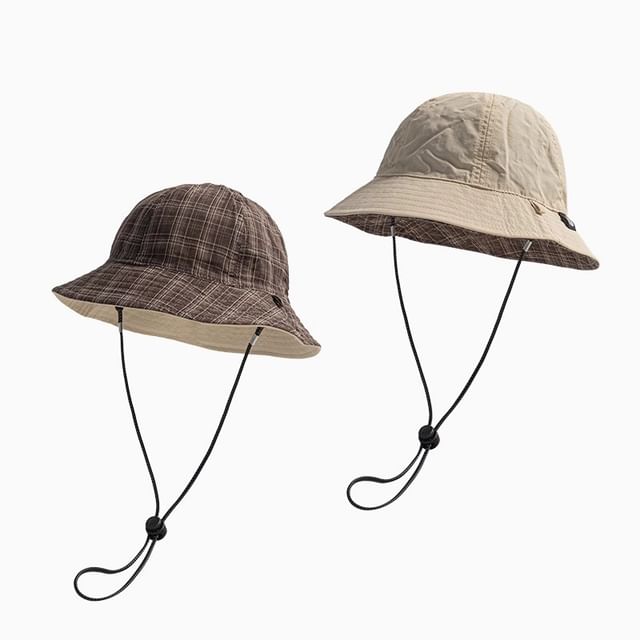Plaid Boonie Applique Hat